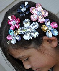 KK Girls Large Jeweled Hair Clip